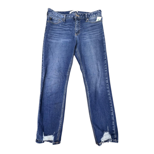 Jeans Straight By Kancan In Blue Denim, Size:8