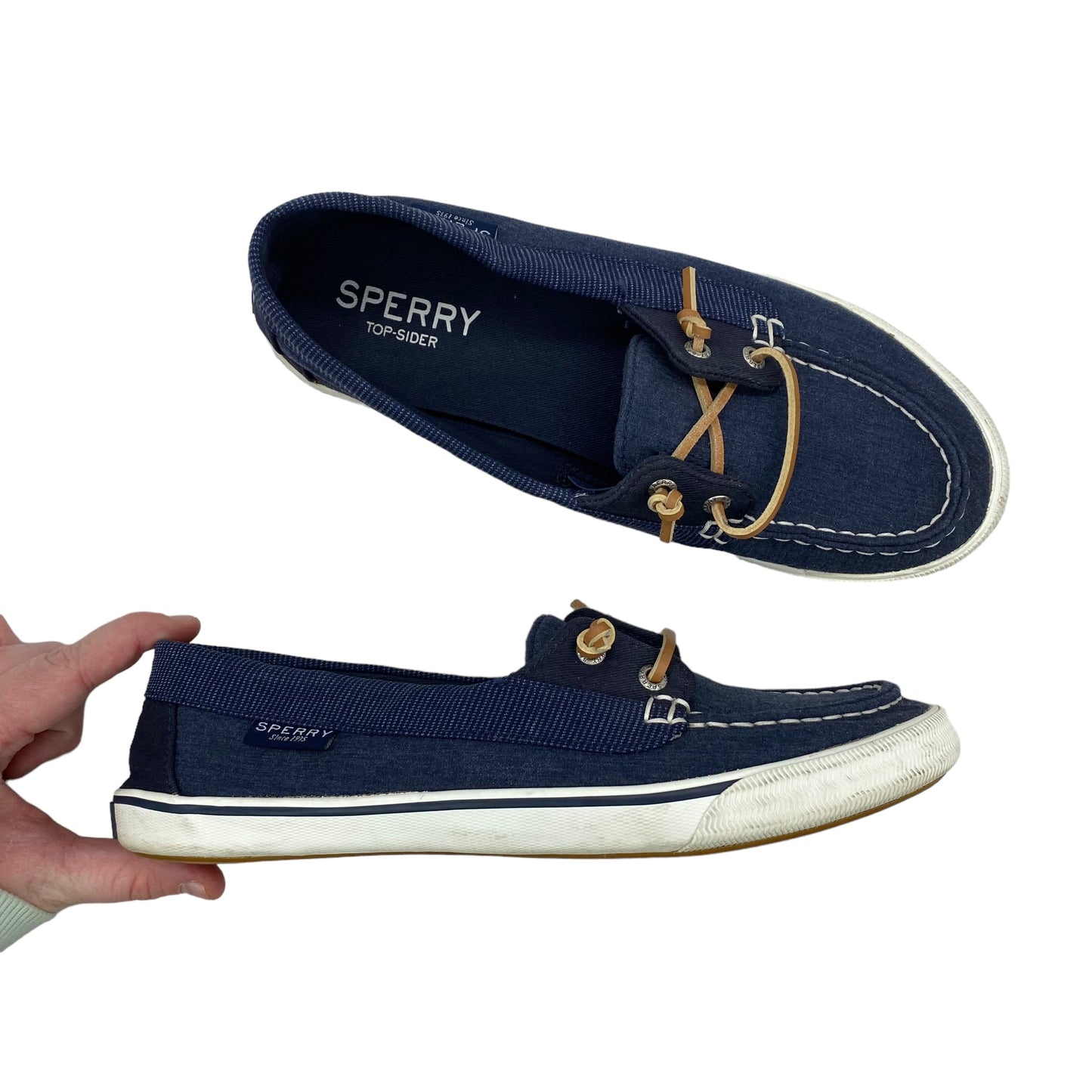 BLUE SHOES FLATS by SPERRY Size:8.5