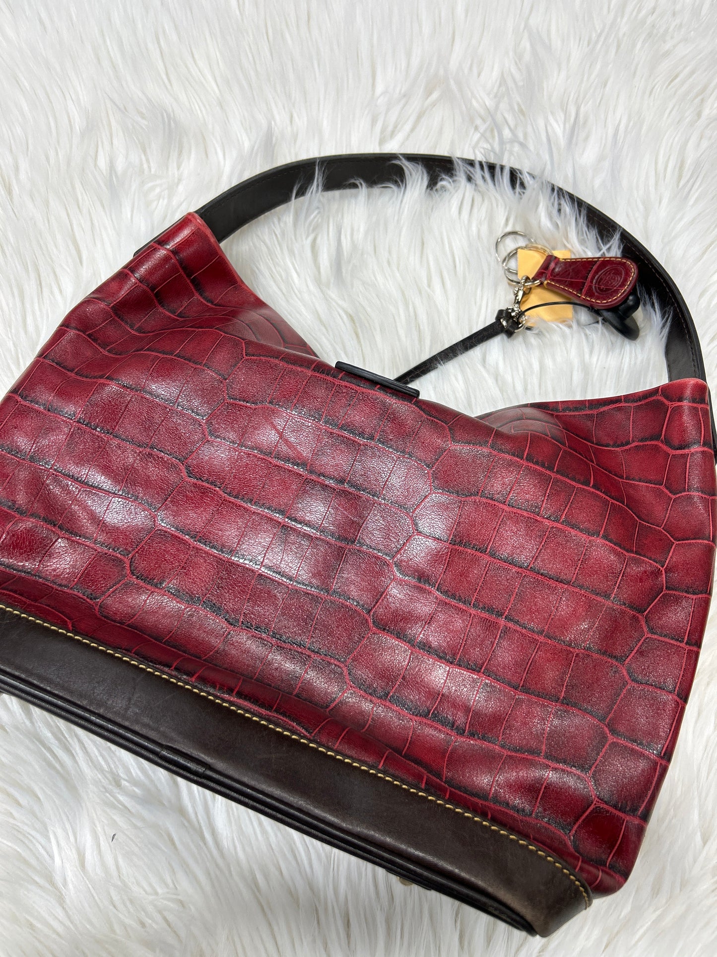 Handbag Designer By Dooney And Bourke In Red, Size:Large