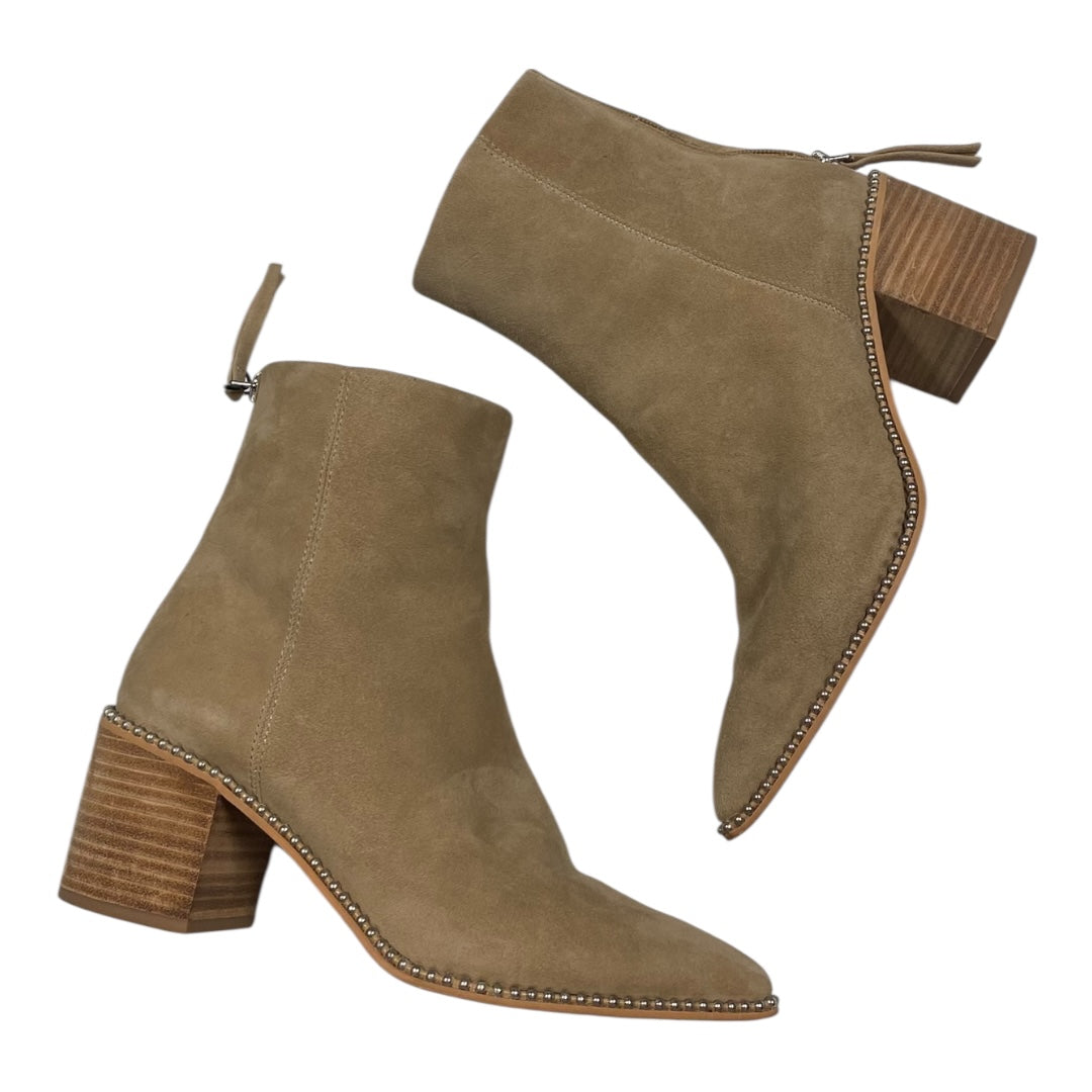 Boots Ankle Heels By Steve Madden In Tan, Size:8.5