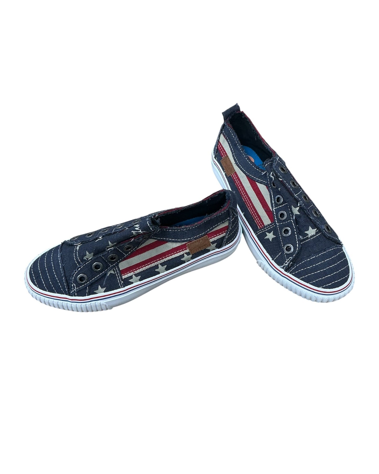 Shoes Sneakers By Blowfish In Blue Red & White, Size:7