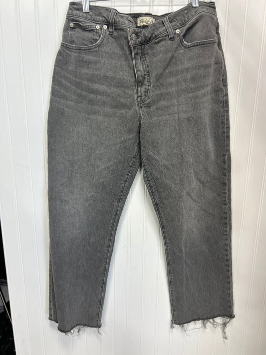 Jeans Wide Leg By Madewell In Grey Denim, Size:10