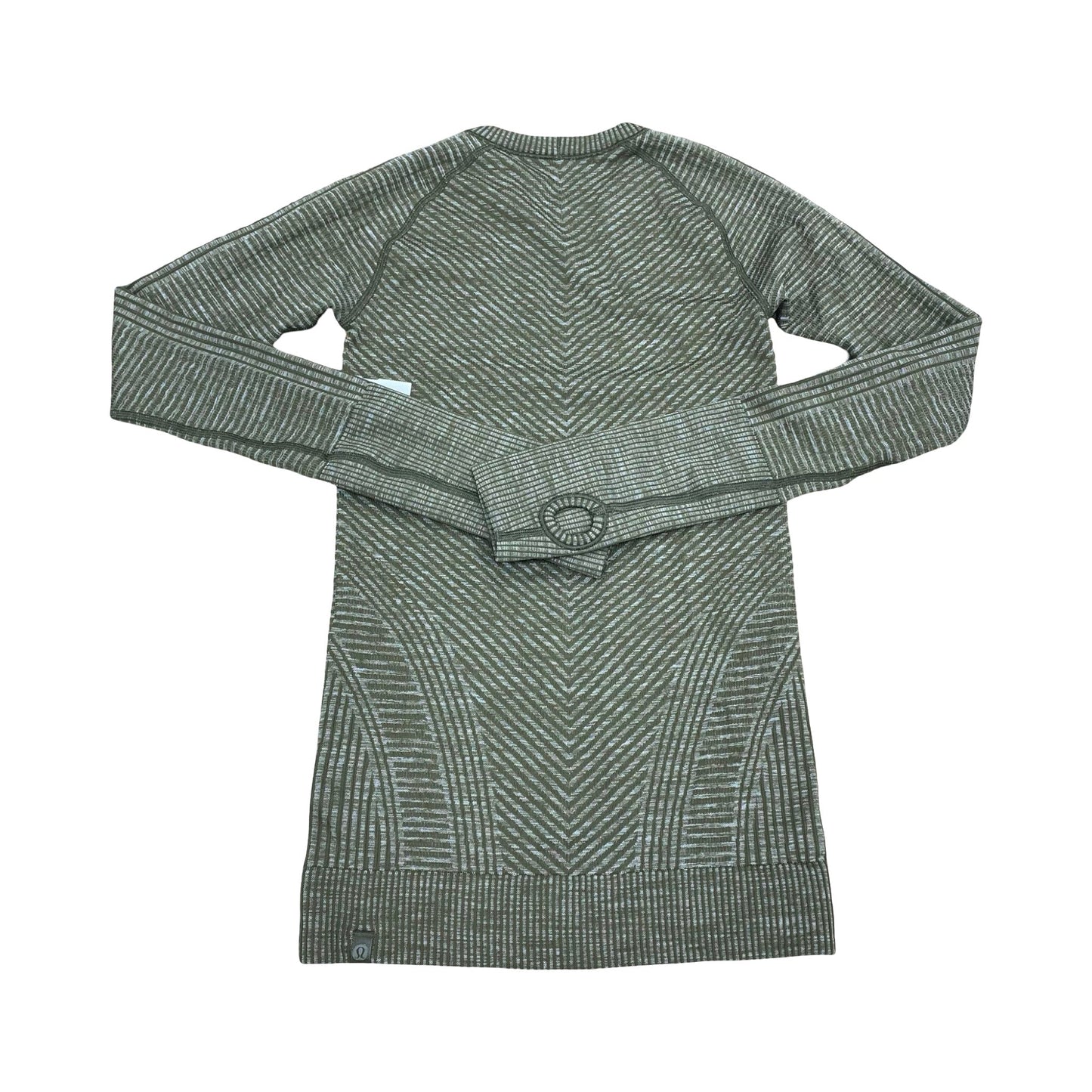 Athletic Top Ls Crewneck By Lululemon In Green, Size:S
