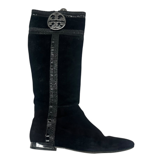 Boots Designer By Tory Burch In Black, Size:6.5