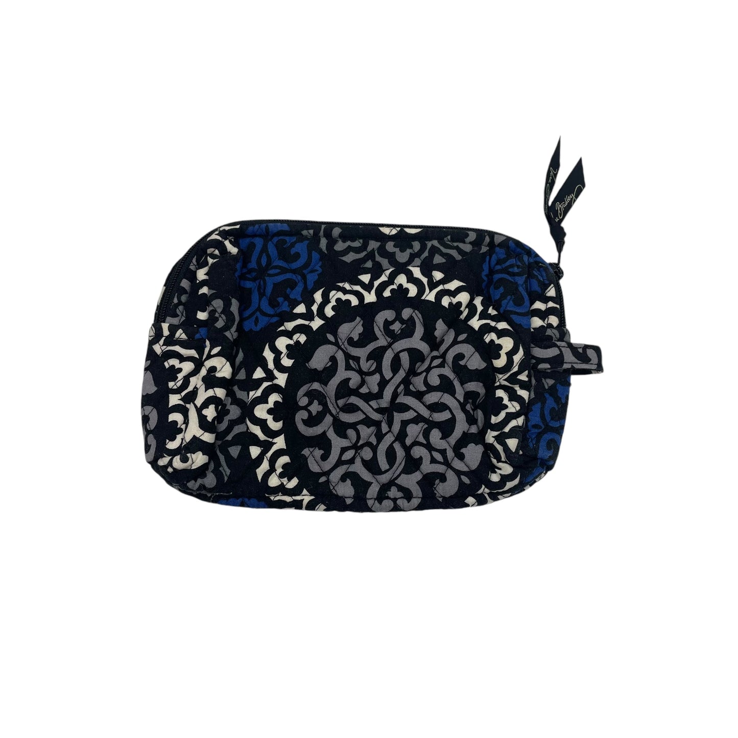 BLACK & BLUE MAKEUP BAG by VERA BRADLEY Size:MEDIUM