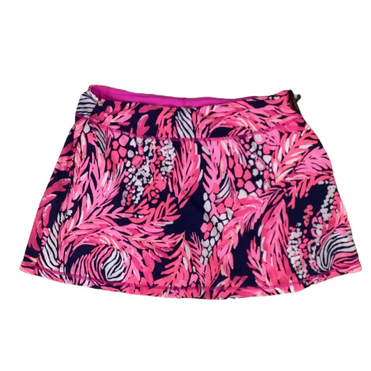 Skort Designer By Lilly Pulitzer In Blue & Pink, Size:M