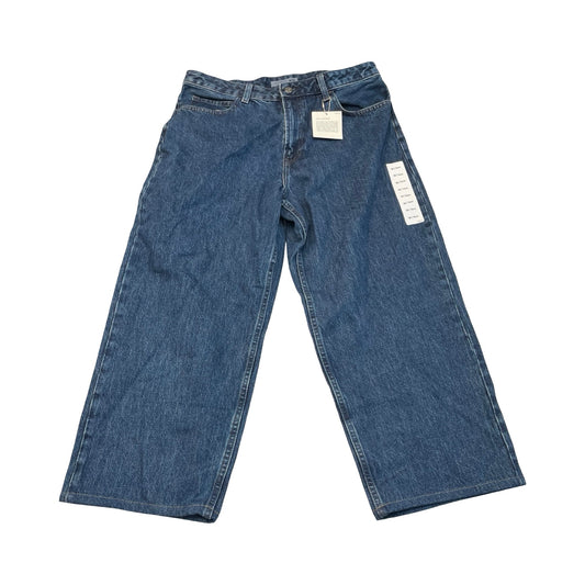 Jeans Cropped By JW Anderson In Blue Denim, Size:10