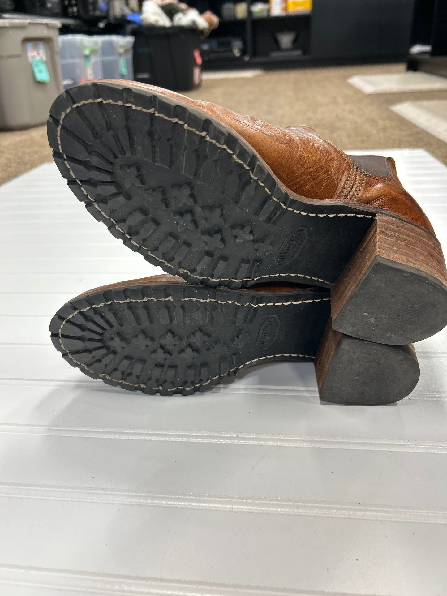 Boots Designer By Frye In Brown, Size:9