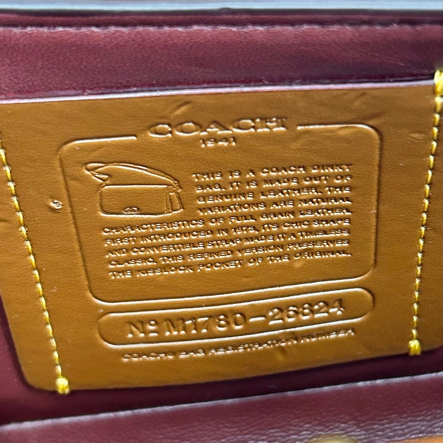 Crossbody Designer By Coach, Size: Medium