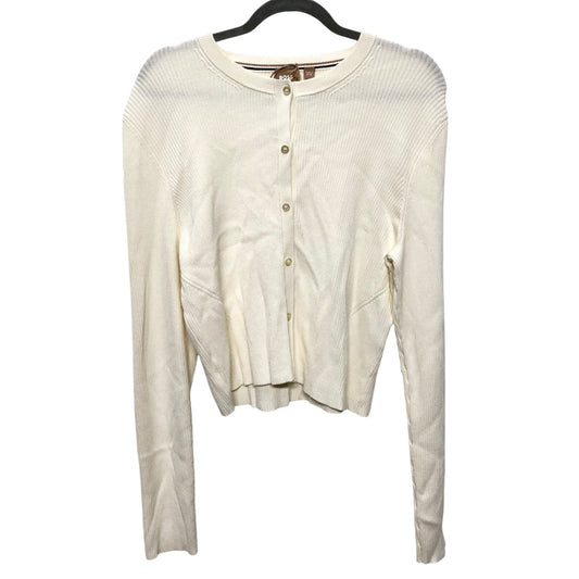 Sweater Cardigan By Hugo Boss In Cream, Size:Xl