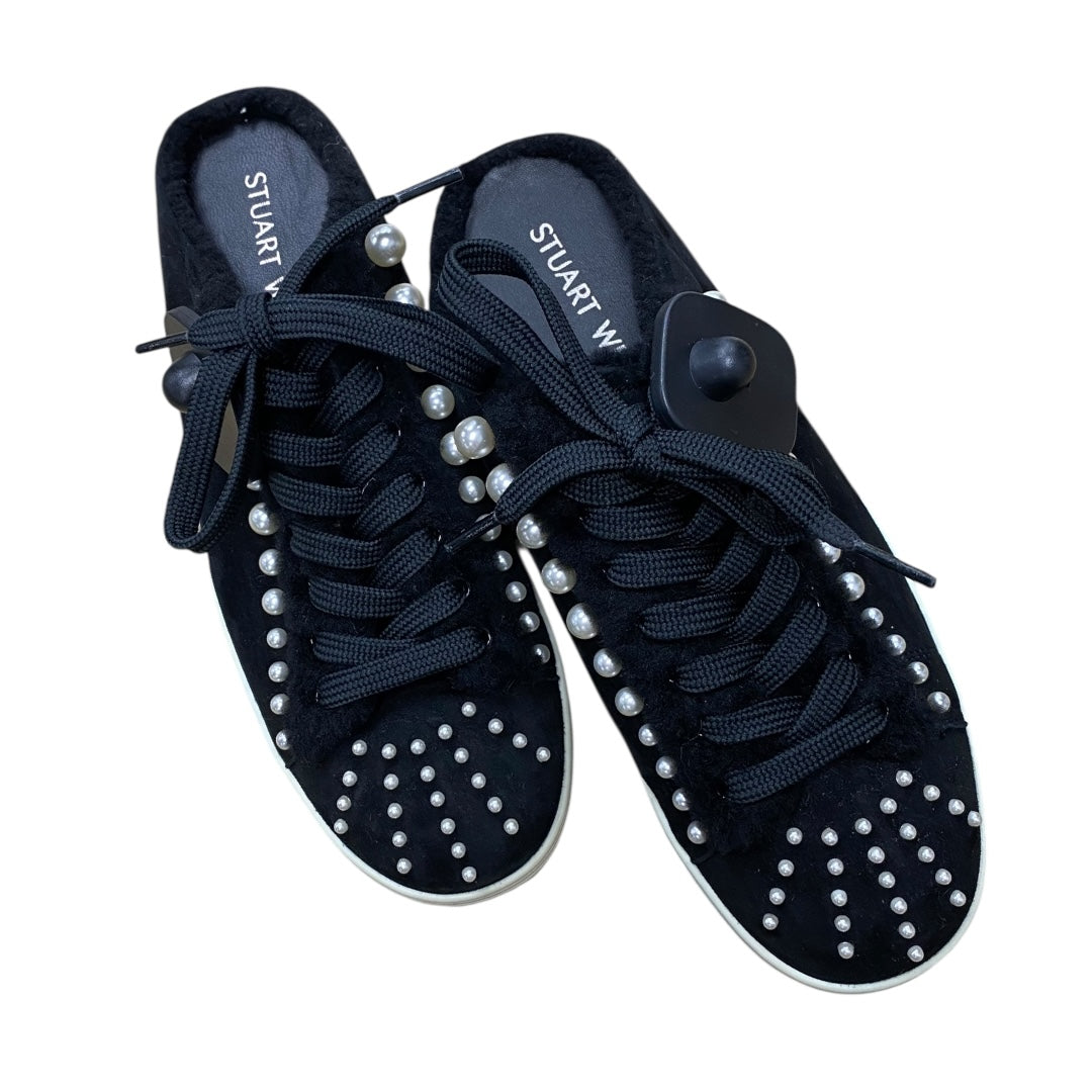 Shoes Designer By Stuart Weitzman In Black, Size:9