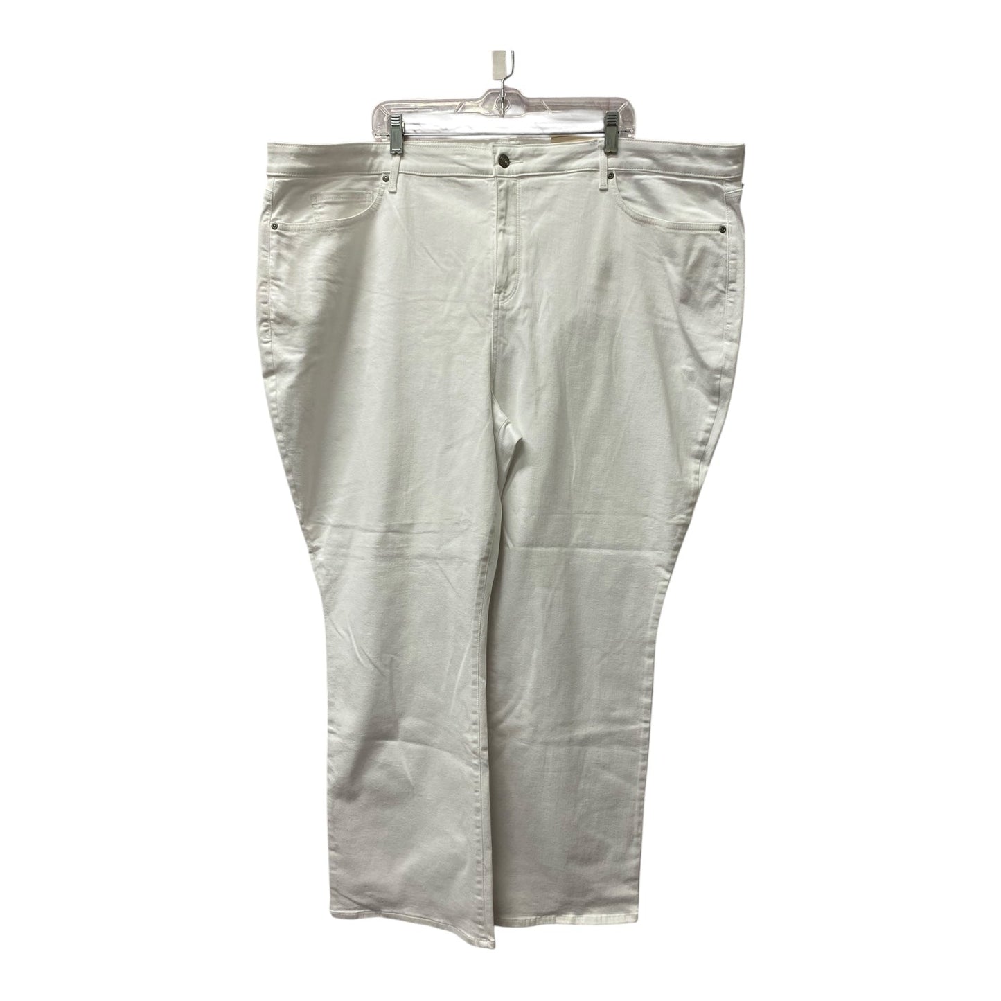 Jeans Boot Cut By Not Your Daughters Jeans In White Denim, Size:28