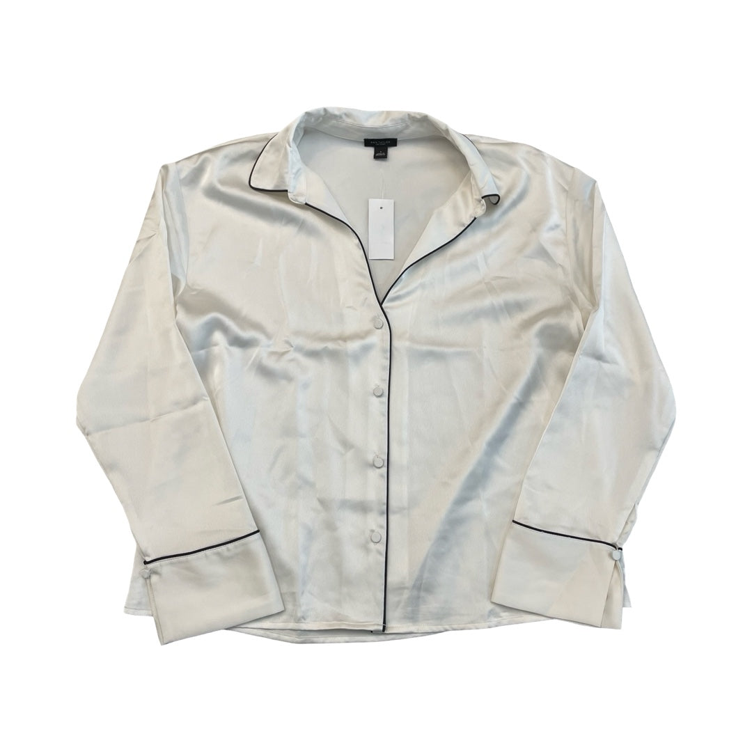 Top Ls By Ann Taylor In Black & White, Size:S