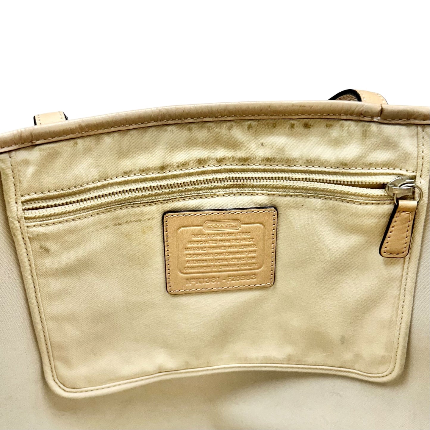 Tote Designer By Coach, Size: Large