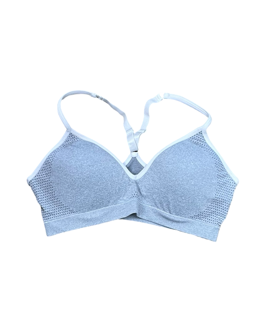 Athletic Bra By Reebok In Grey, Size:L