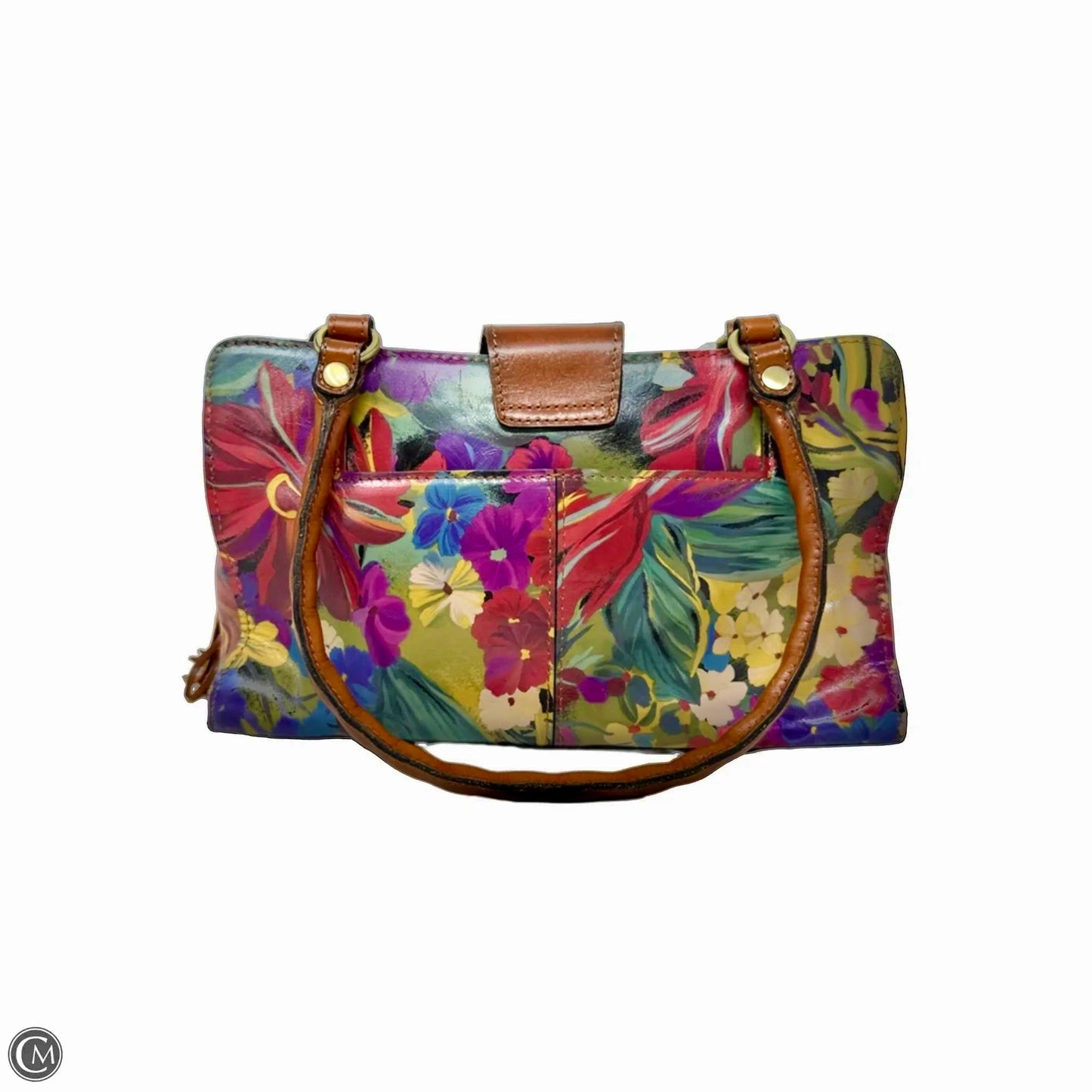 Rienzo Satchel In French Hydrangeas Designer By Patricia Nash, Size: Medium