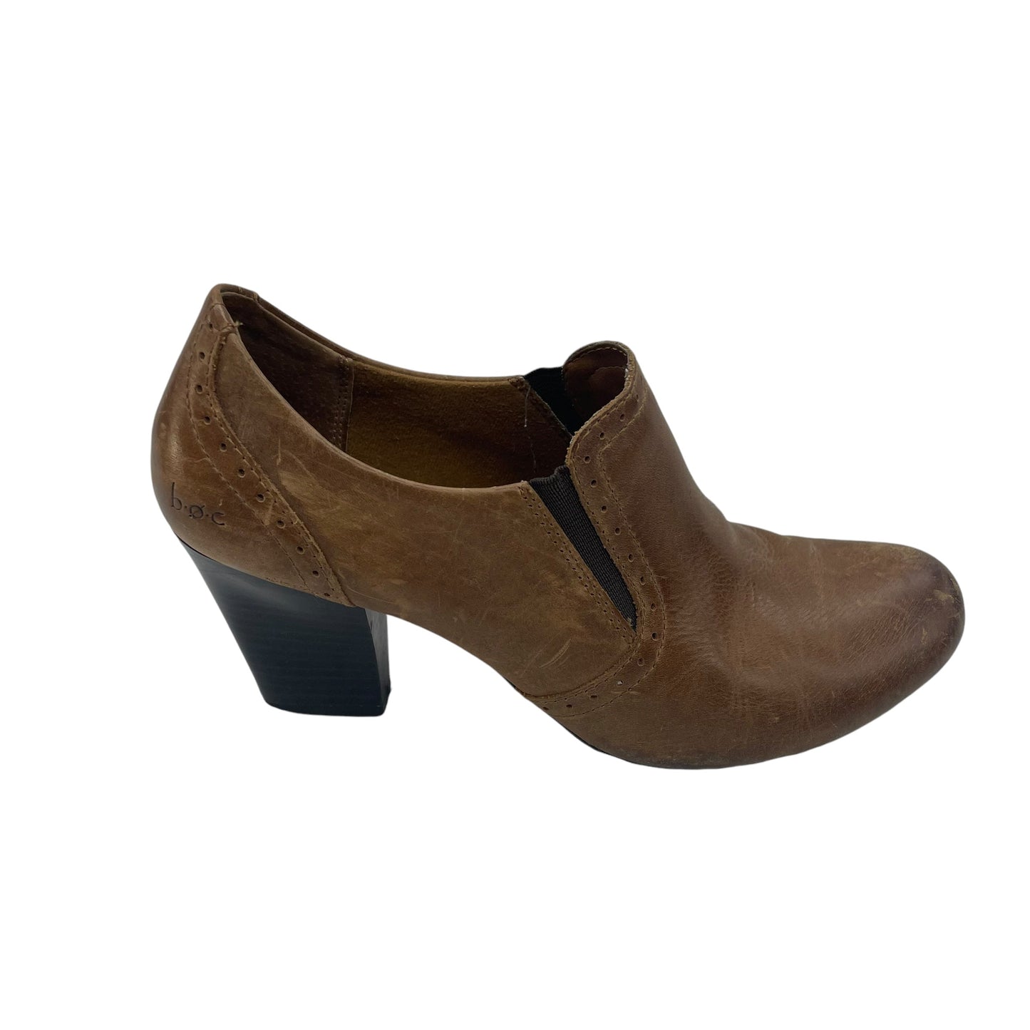 BROWN SHOES HEELS BLOCK by BOC Size:8.5