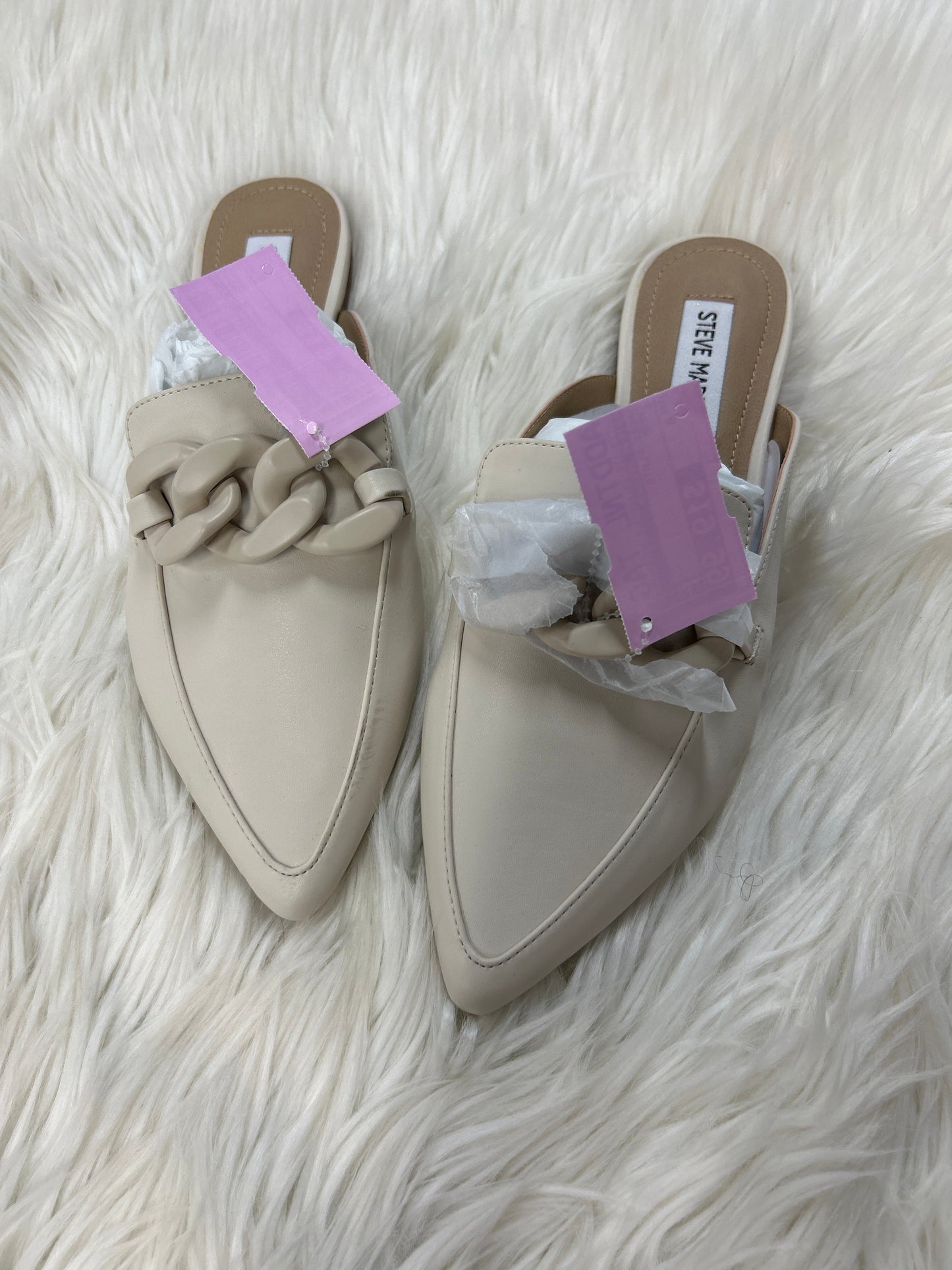 Shoes Flats By Steve Madden In Cream, Size:8