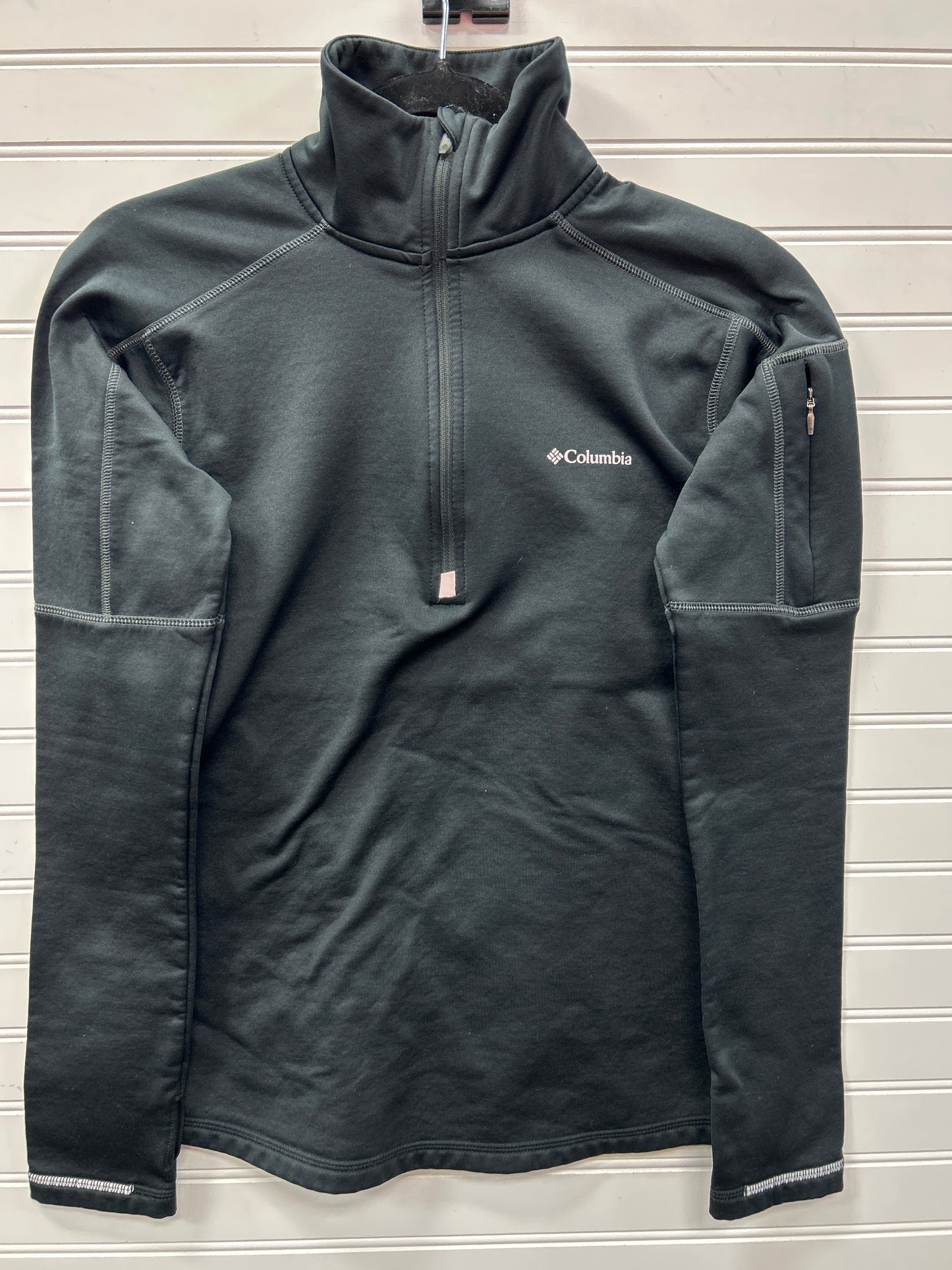 Athletic Top Ls Collar By Columbia In Black, Size:S