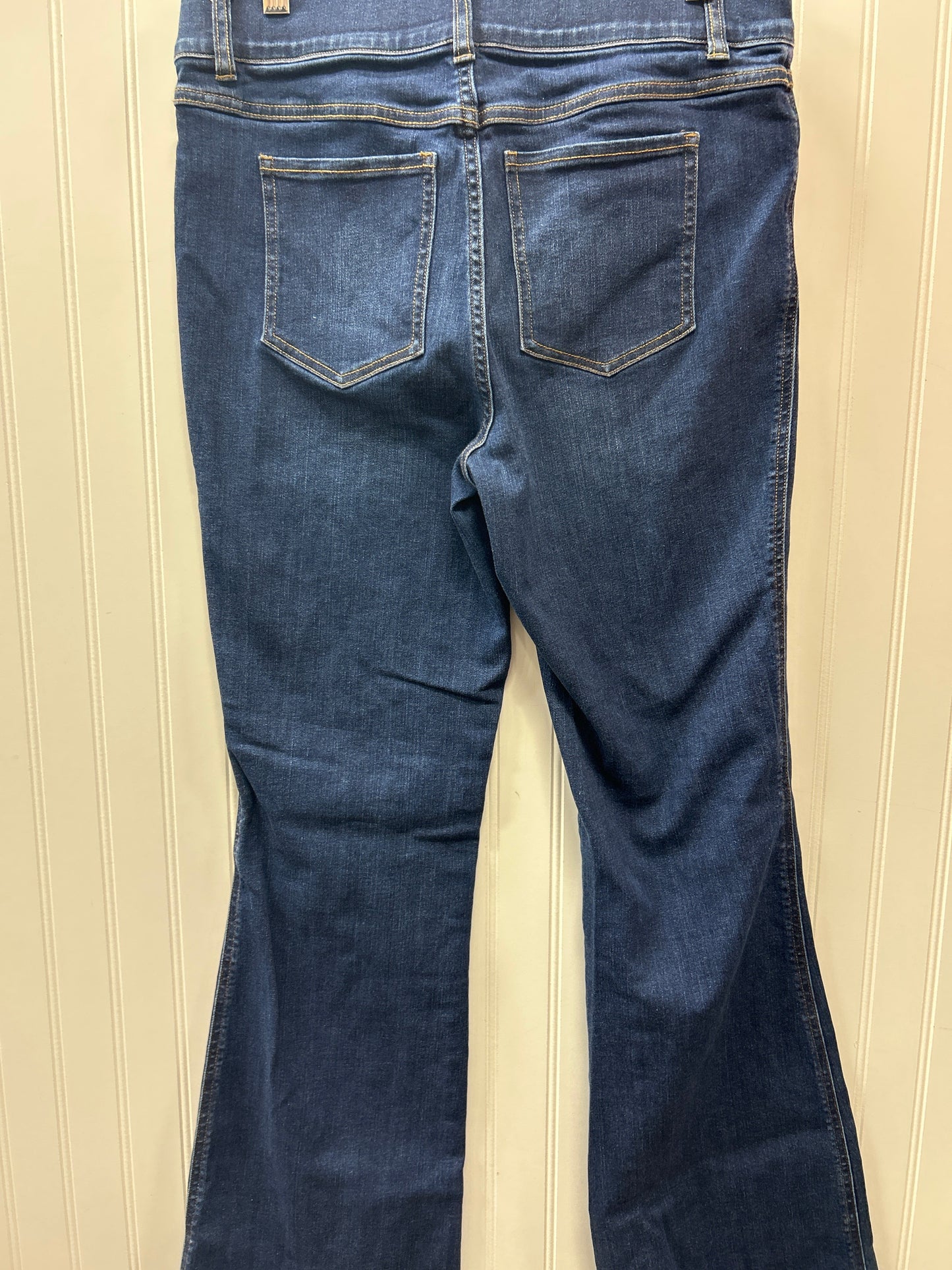 Jeans Boot Cut By Spanx In Blue Denim, Size:L