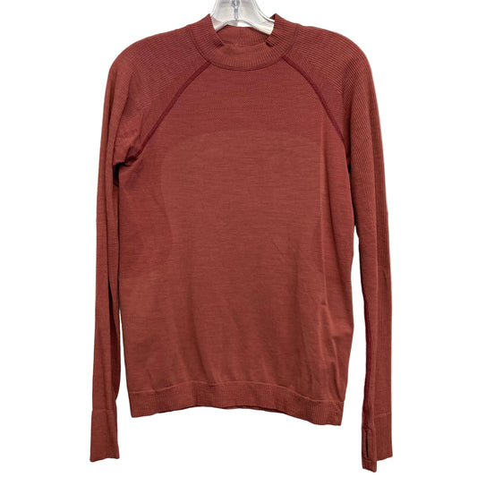 Athletic Top Ls Crewneck By Lululemon In Brown, Size:L