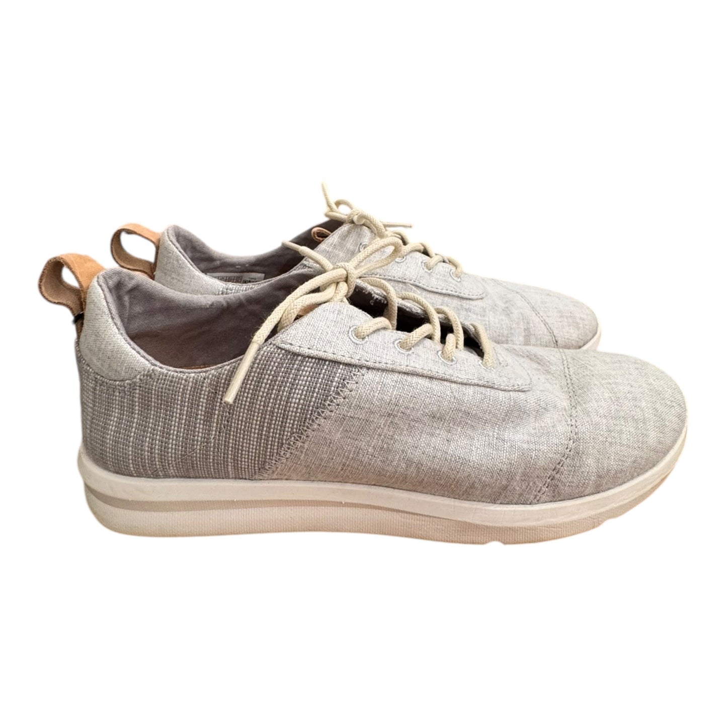 Shoes Sneakers By Toms In Grey & White, Size:9