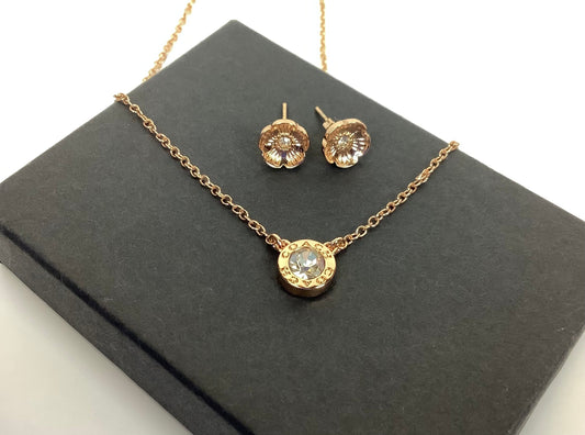 Necklace Set Designer By Coach, Size: 02 Piece Set