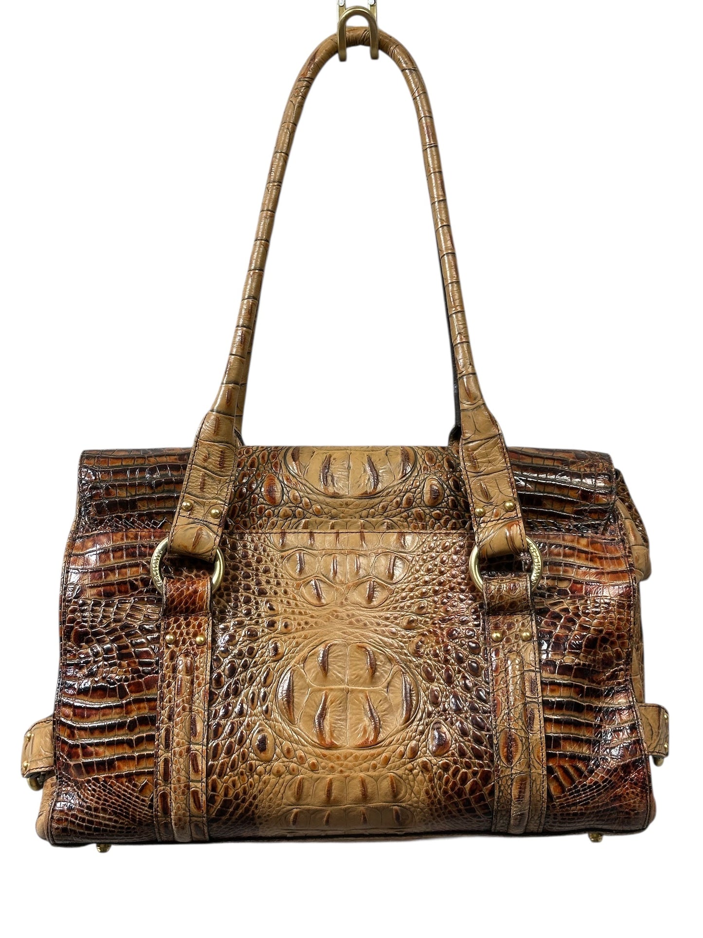 Handbag Designer By Brahmin In Brown, Size:Large