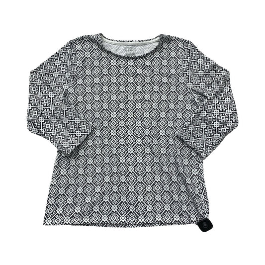 Top Ls By Talbots In Black & White, Size:Xl