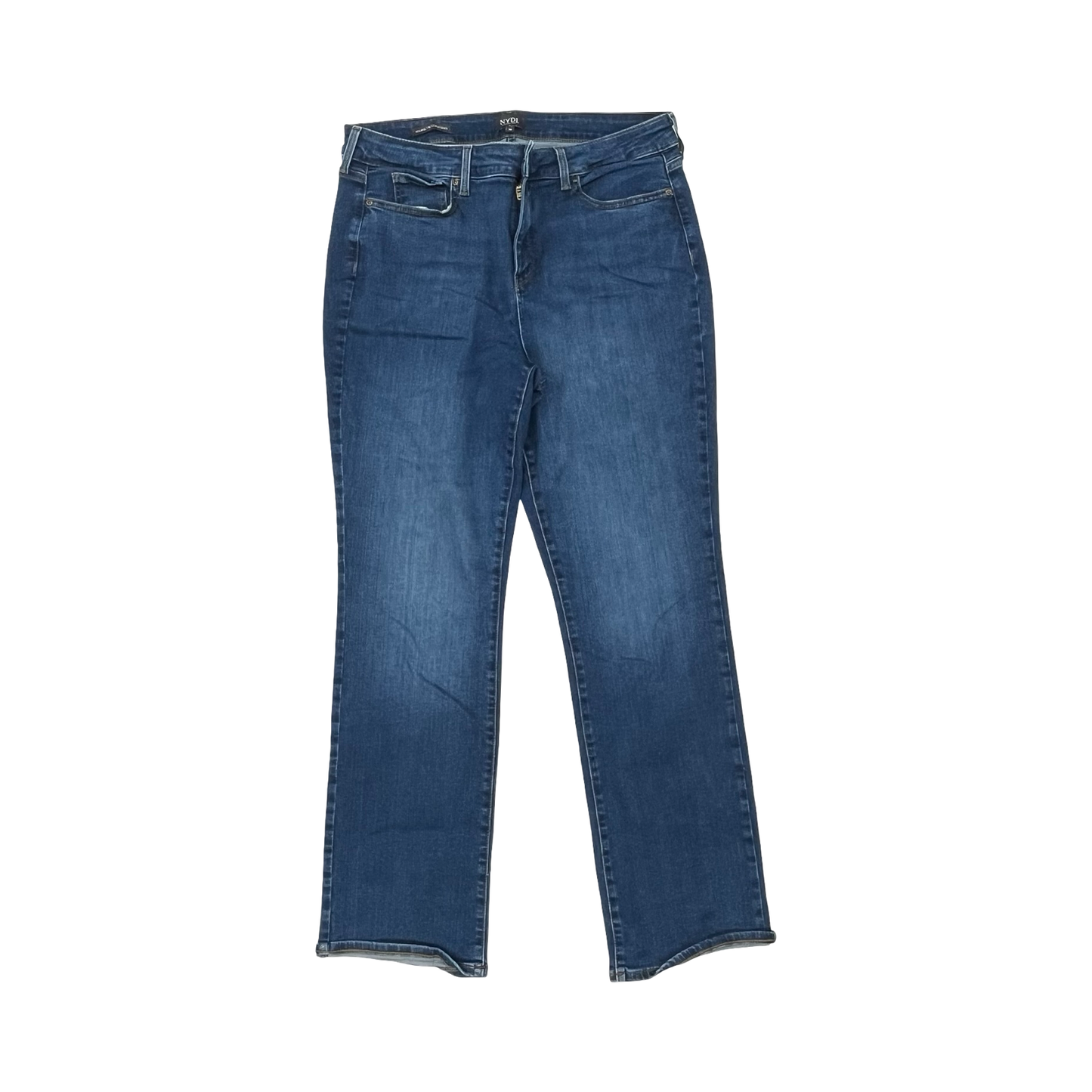 Jeans Straight By Not Your Daughters Jeans In Blue Denim, Size:16