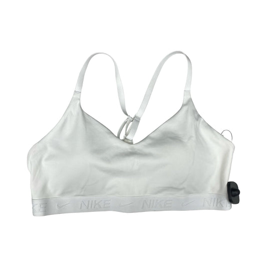 Athletic Bra By Nike In White, Size:L