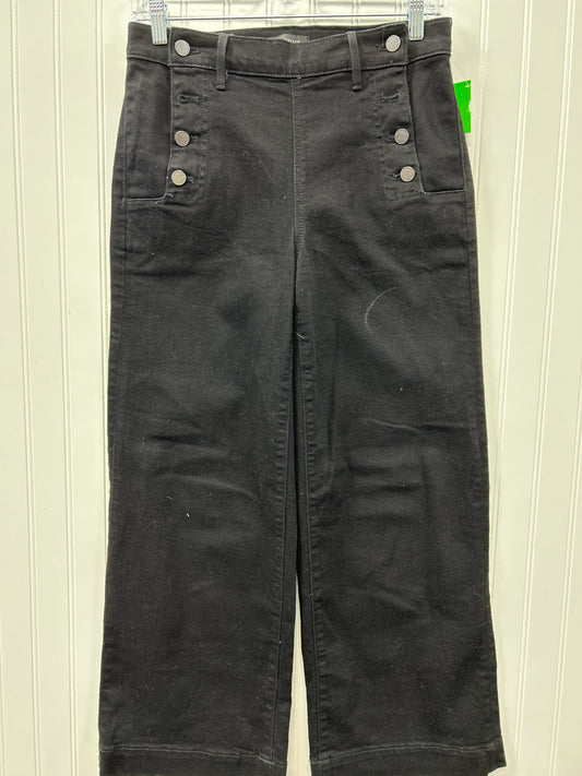 Jeans Wide Leg By Ann Taylor In Black, Size:4