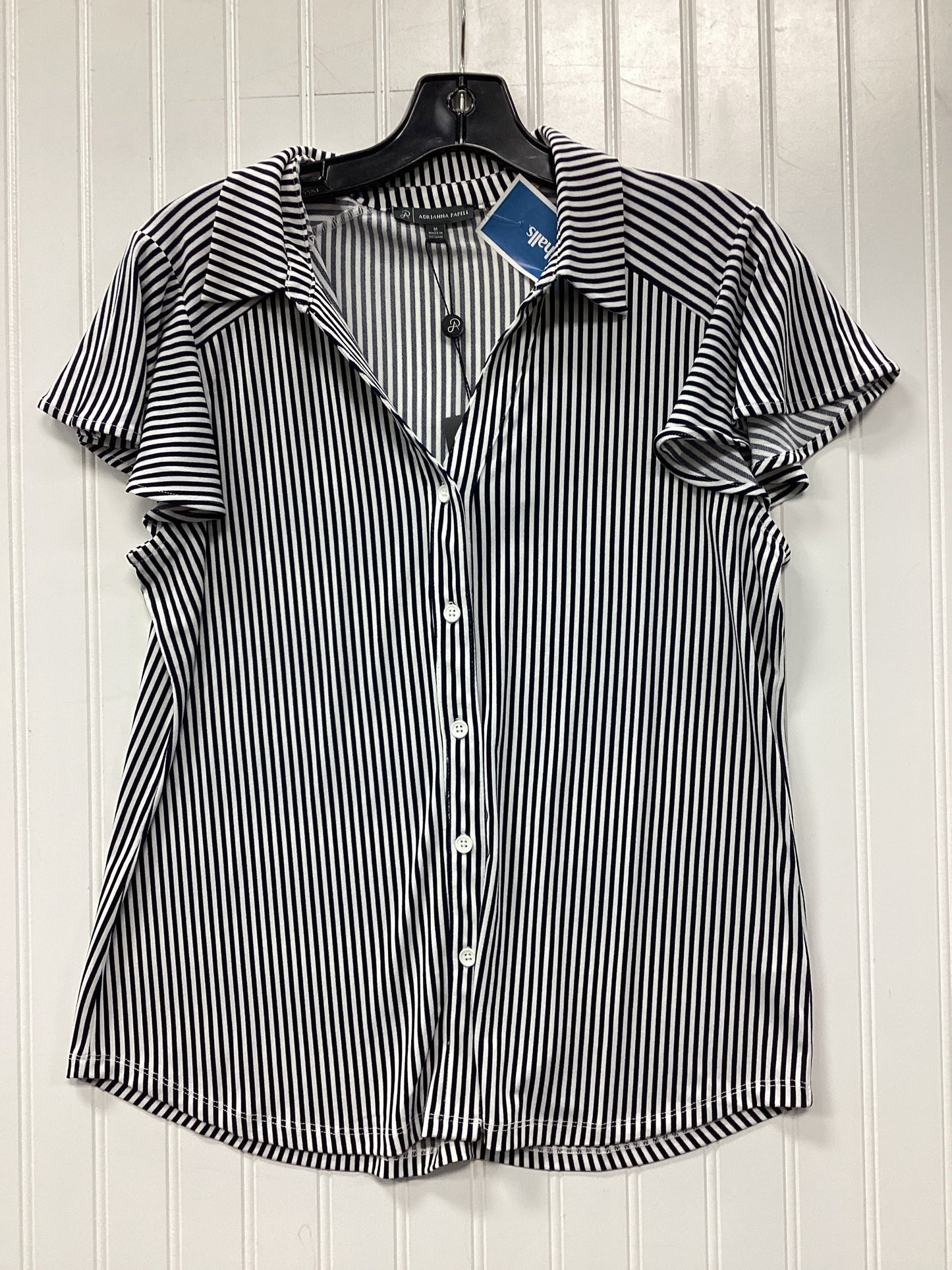 Top Ss By Adrianna Papell In Striped Pattern, Size:M