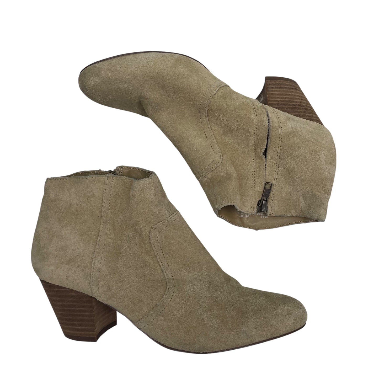 Boots Ankle Heels By Gap In Tan, Size:8.5