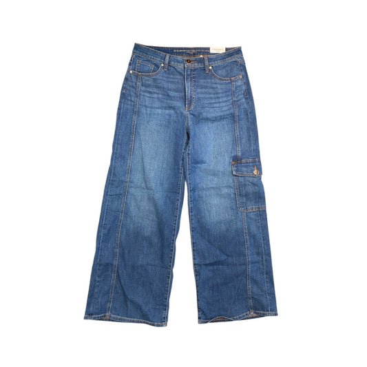 Jeans Wide Leg By Chicos In Blue Denim, Size:14