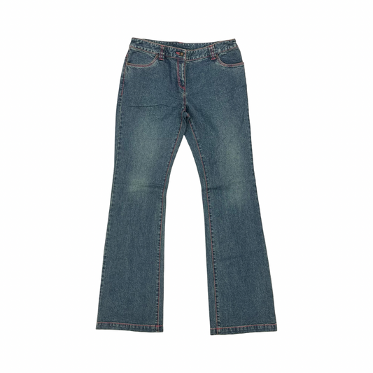 Jeans Straight By Inc In Blue Denim, Size:8