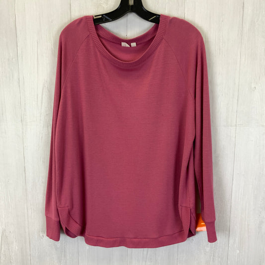 Top Long Sleeve Basic By Gap O In Mauve, Size: M