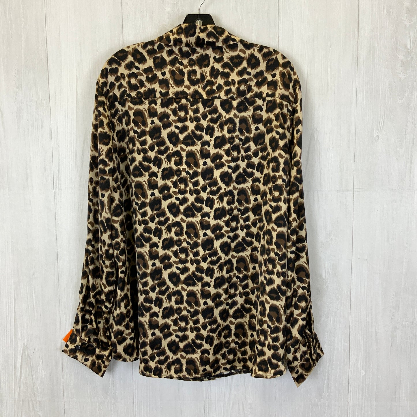 Leopard Print Blouse Long Sleeve Clothes Mentor, Size 2x