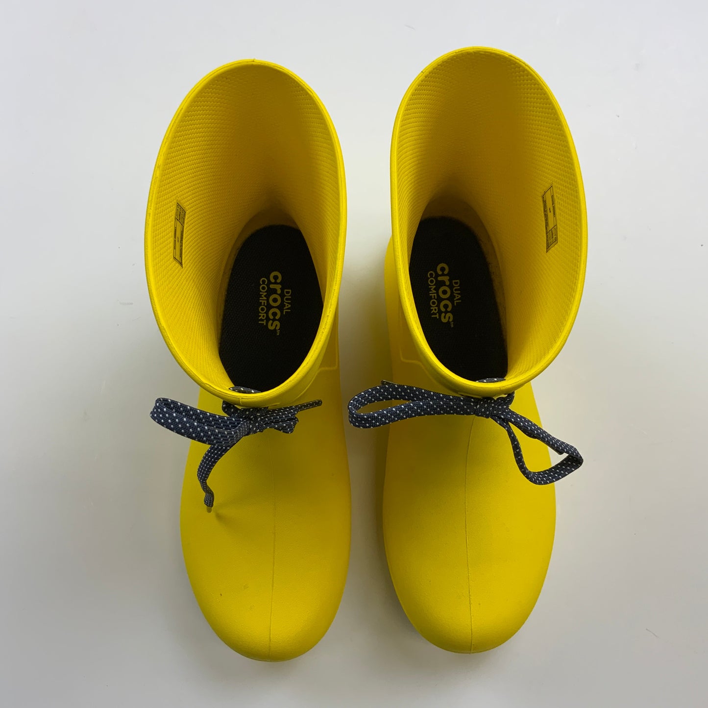 Boots Rain By Crocs In Yellow, Size: 7