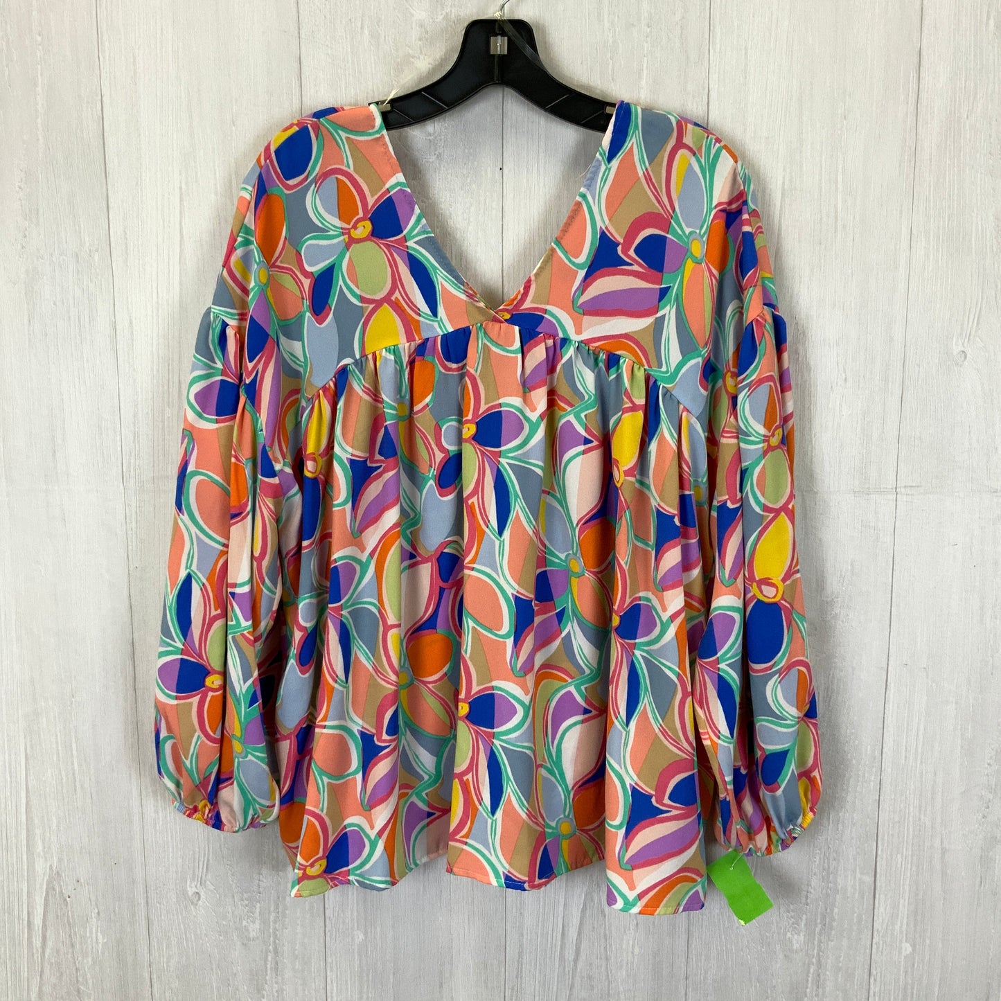 Multi-colored Top 3/4 Sleeve First Love, Size M