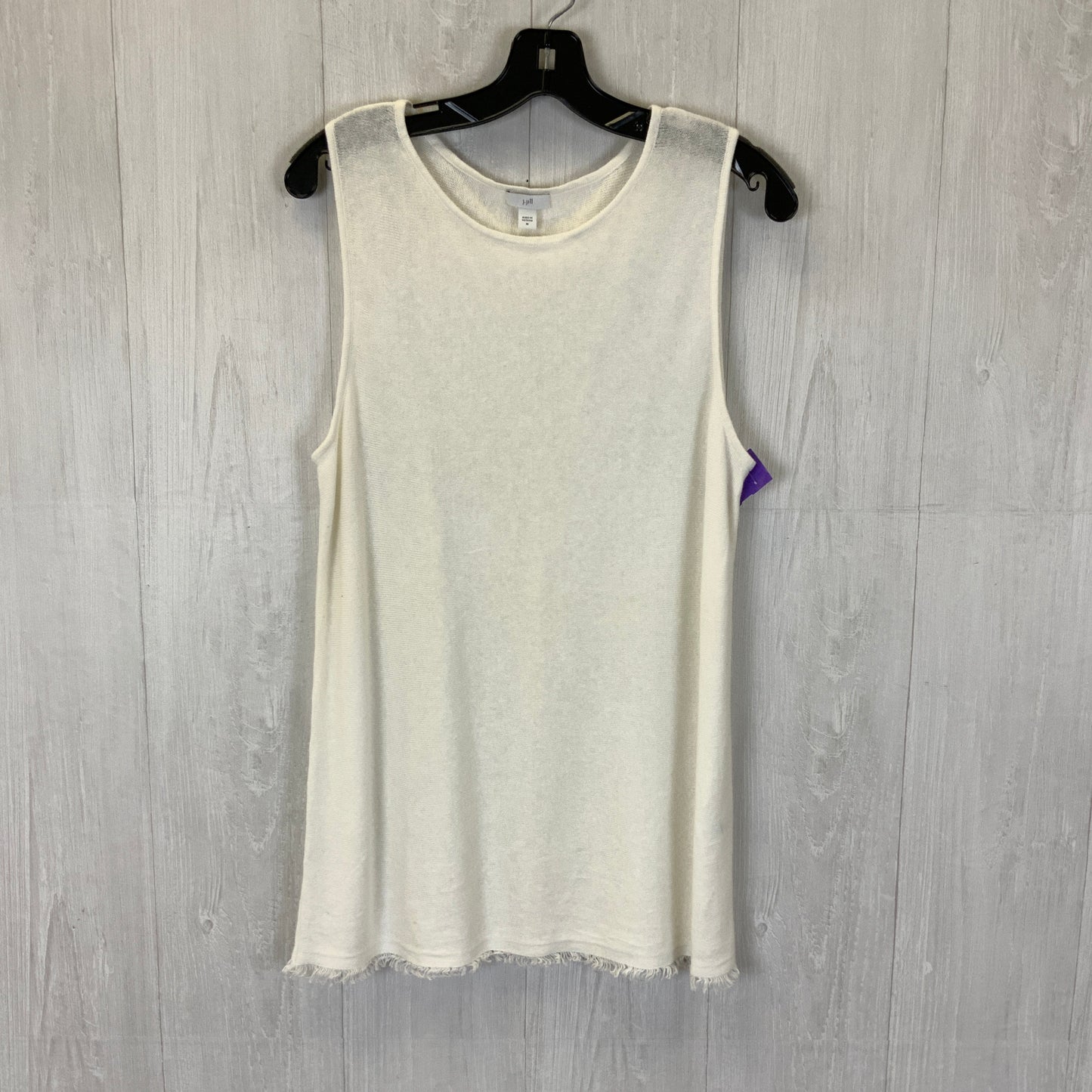 Top Sleeveless By J. Jill In Cream, Size: M