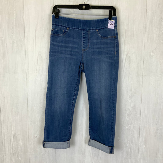 Capris By Liverpool In Blue Denim, Size: 8