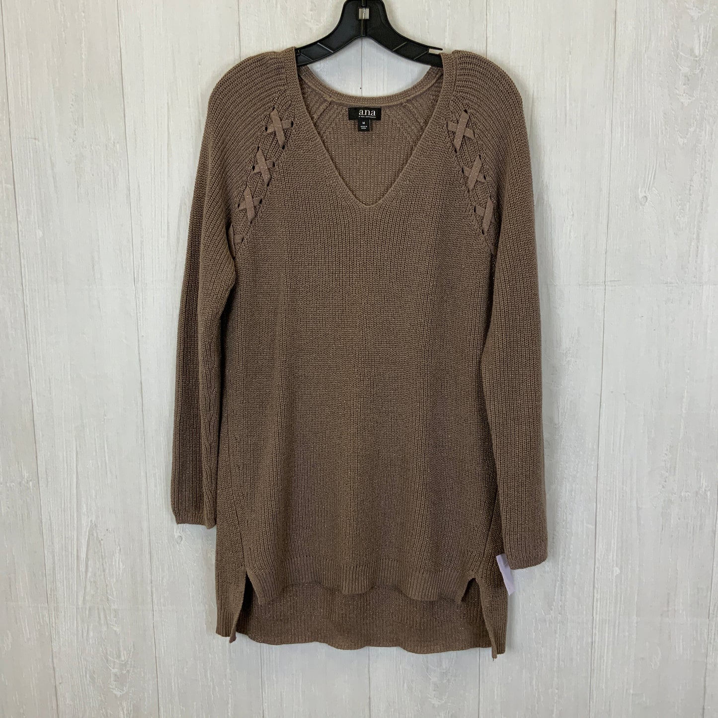 Sweater By Ana In Taupe, Size: M