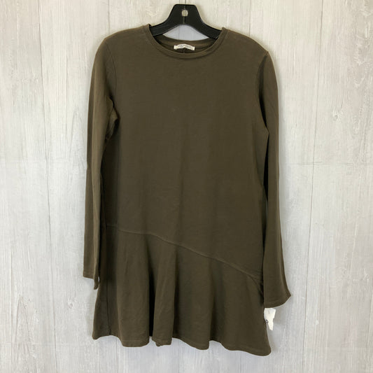 Tunic Long Sleeve By Zara In Brown, Size: M