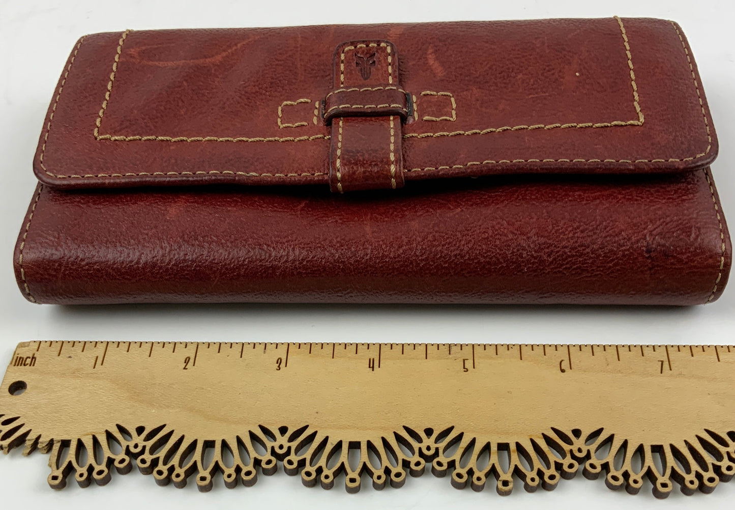 Wallet Leather By Frye, Size: Large