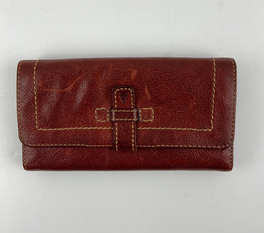 Wallet Leather By Frye, Size: Large