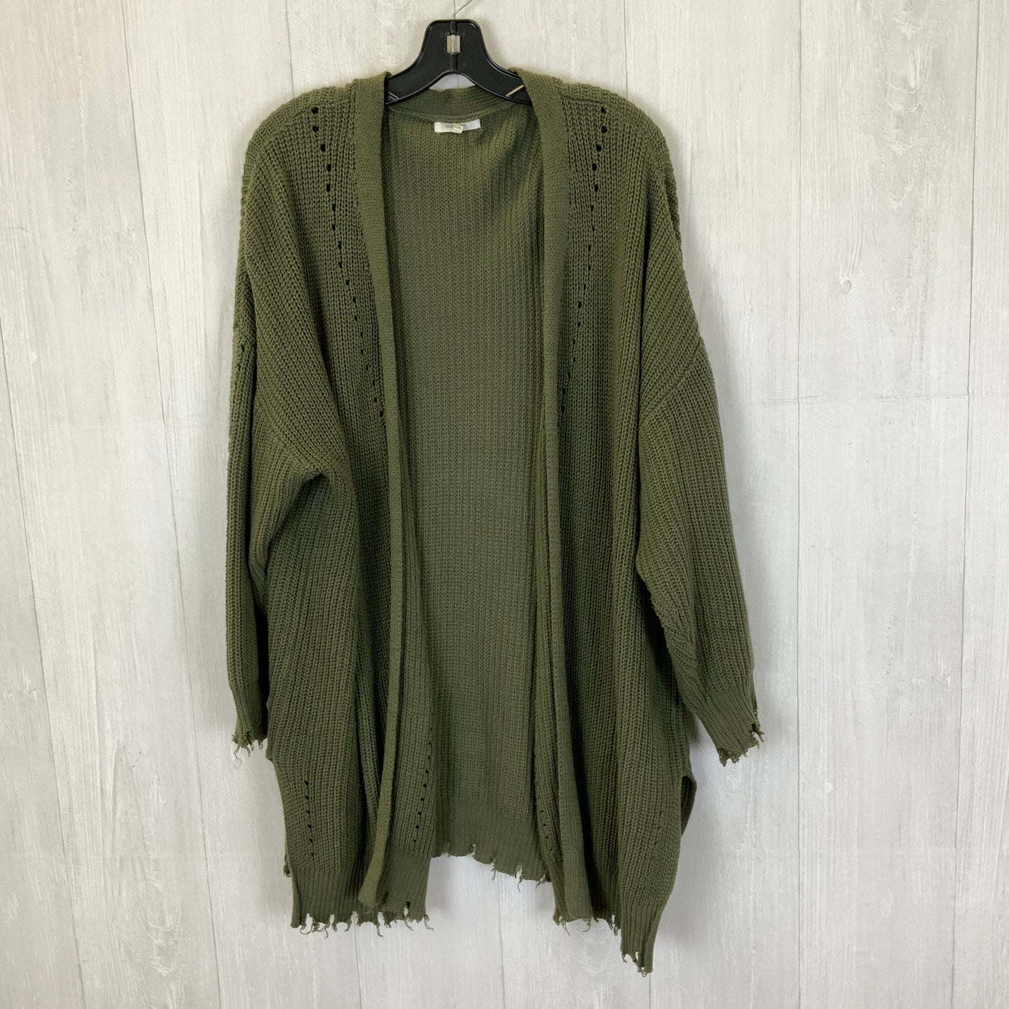 Sweater Cardigan By Maurices In Green, Size: Xxl