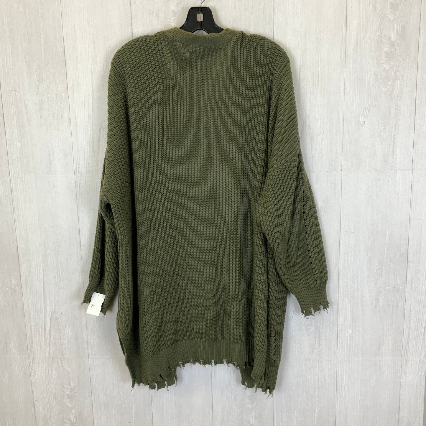 Sweater Cardigan By Maurices In Green, Size: Xxl