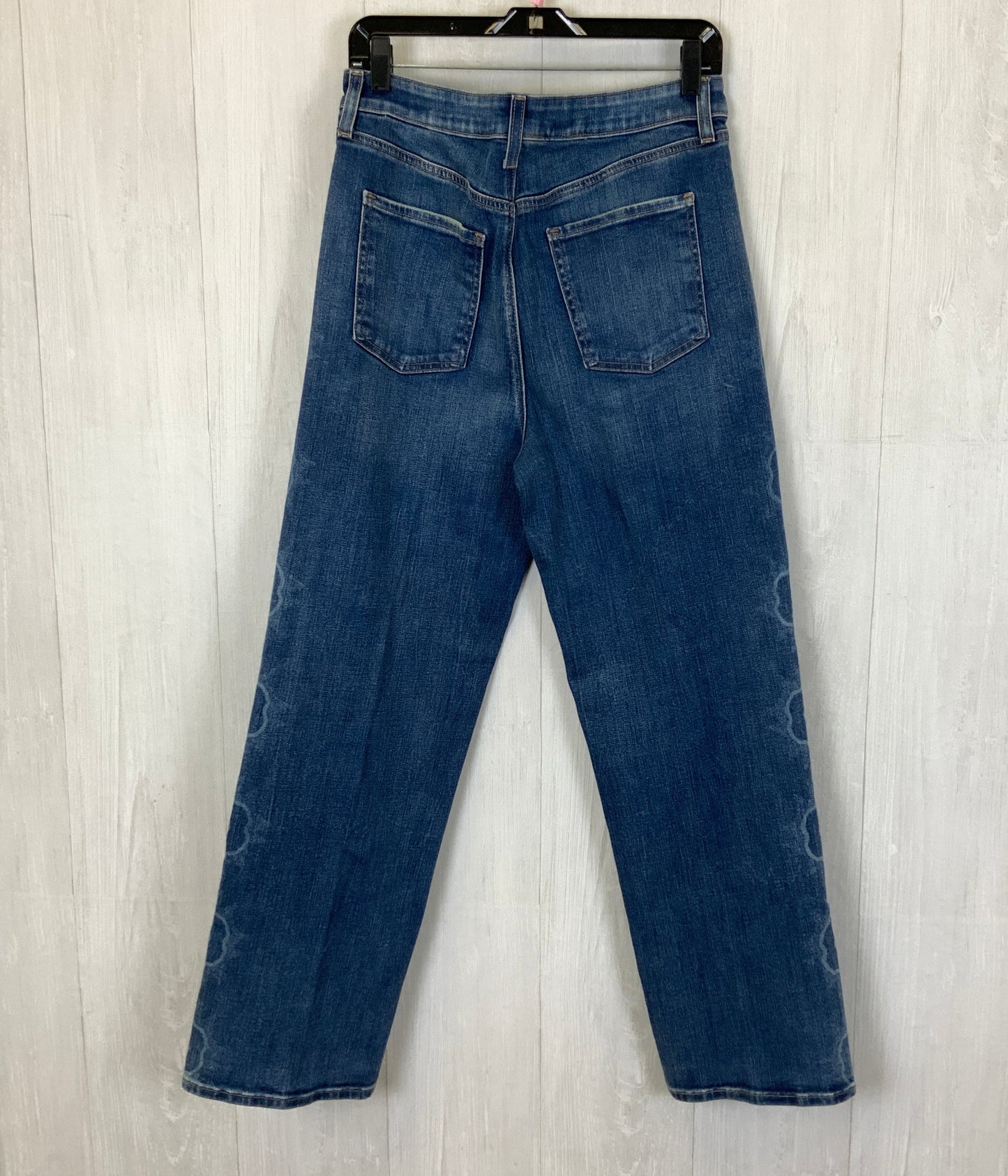 Jeans Straight By Chicos In Blue Denim, Size: 10