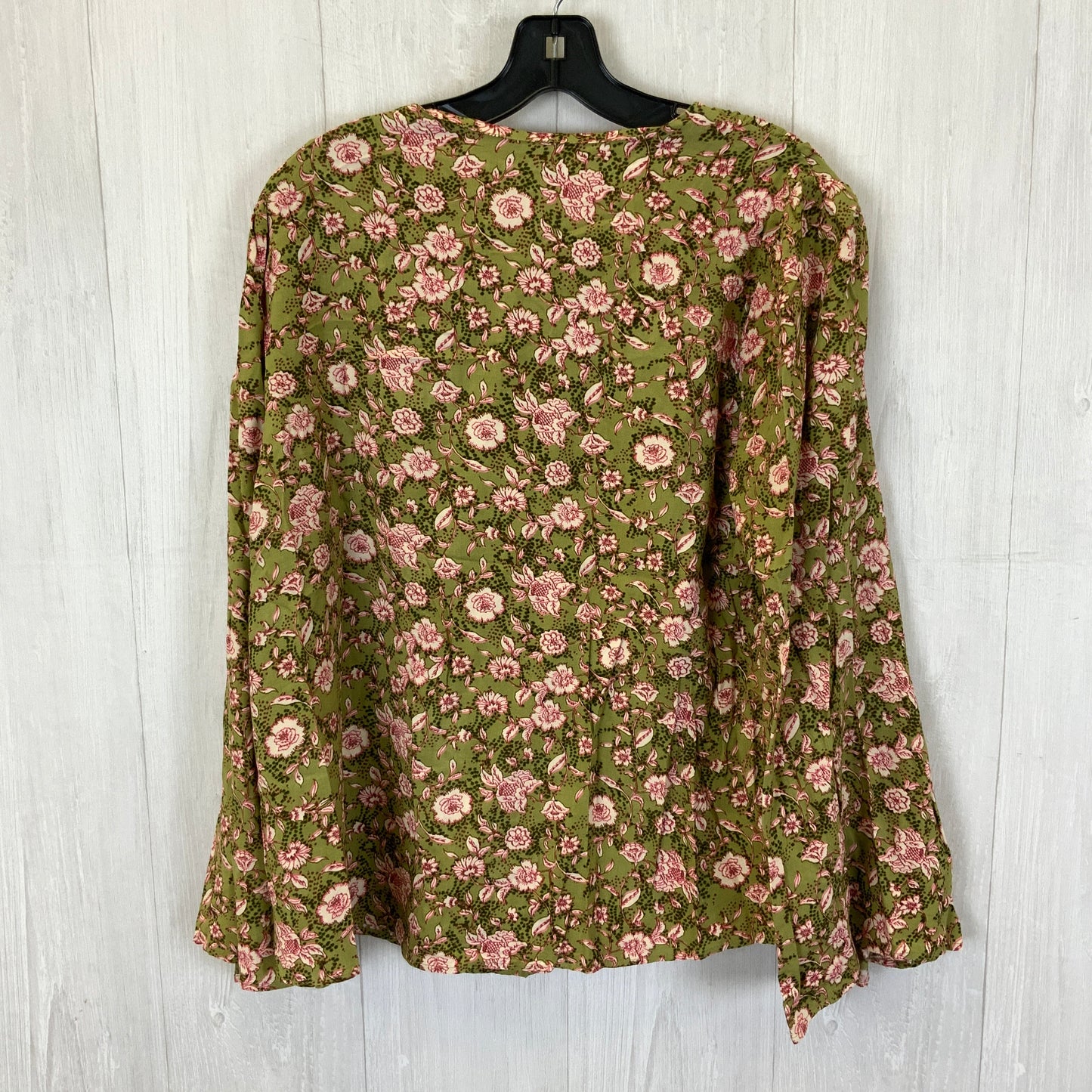 Top Long Sleeve By Jessica Simpson In Green & Pink, Size: L